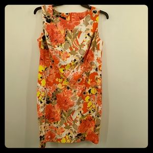 Alyx Womens Shift Dress 14W Plus Orange Yellow